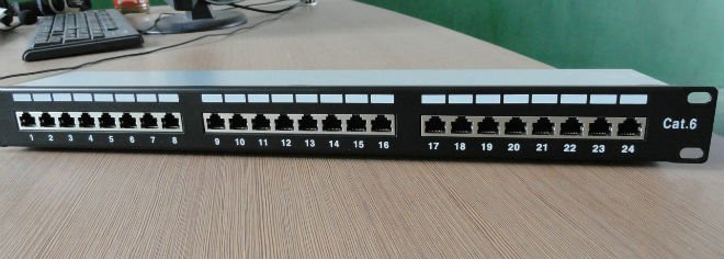 FTP 24 port cat6 patch panel 634655745223716320 2 - آموزش نتورک پلاس (+Network) – کابل کشی شبکه Network Cabling