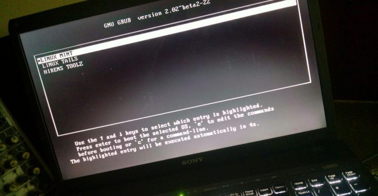 grub 780x405 - آموزش Lpic 1 لینوکس : نصب مدیر بوت در لینوکس (Install a boot manager)