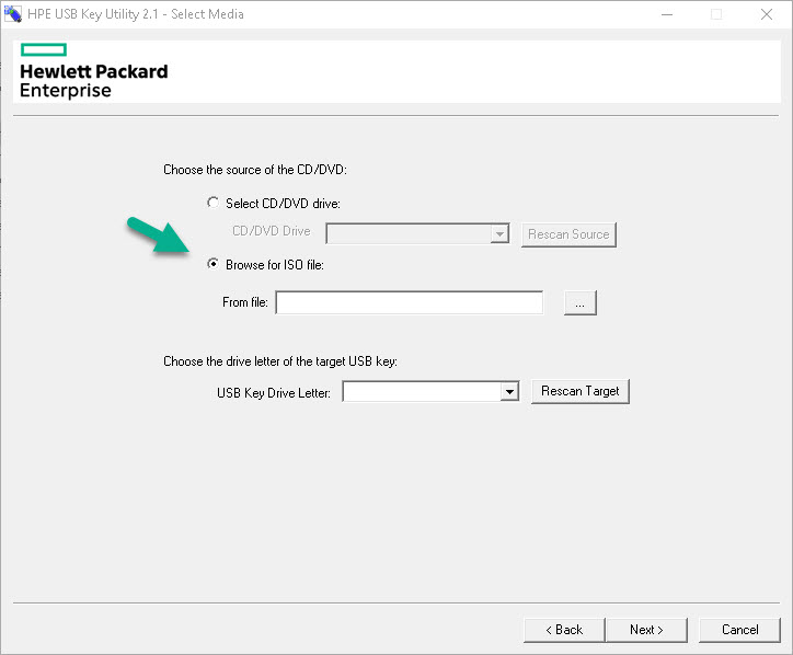 نصب SPP یا Service Pack For Proliant با استفاده از HP USB Key